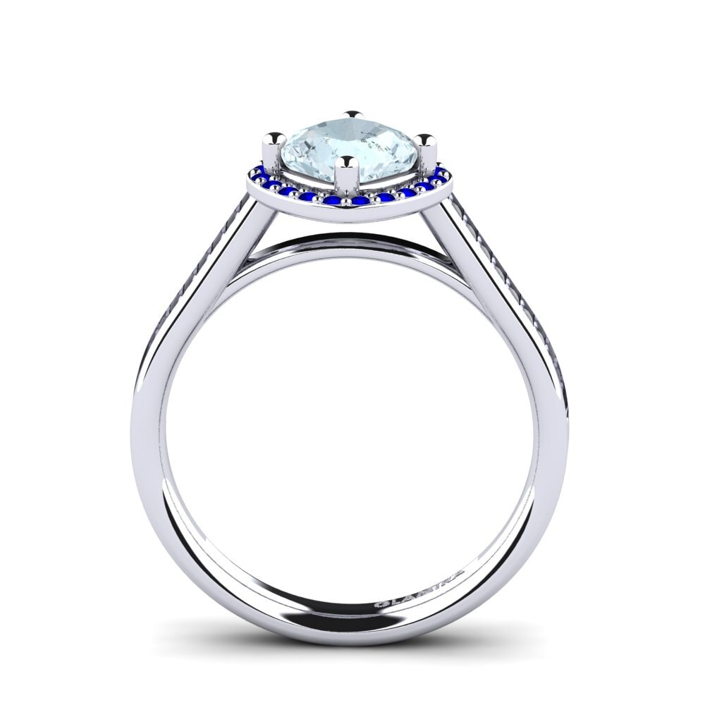 Aquamarine Engagement Ring Monera