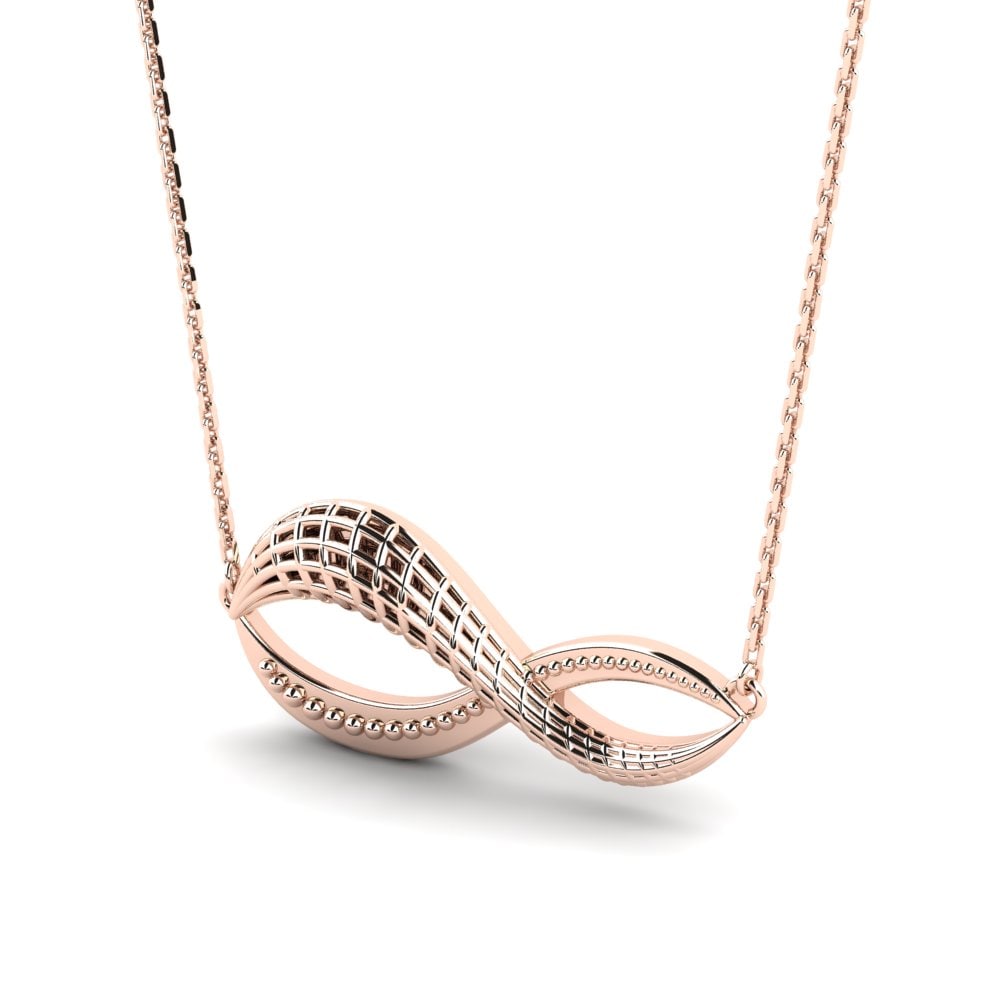 14K Rood Goud Hanger Monet