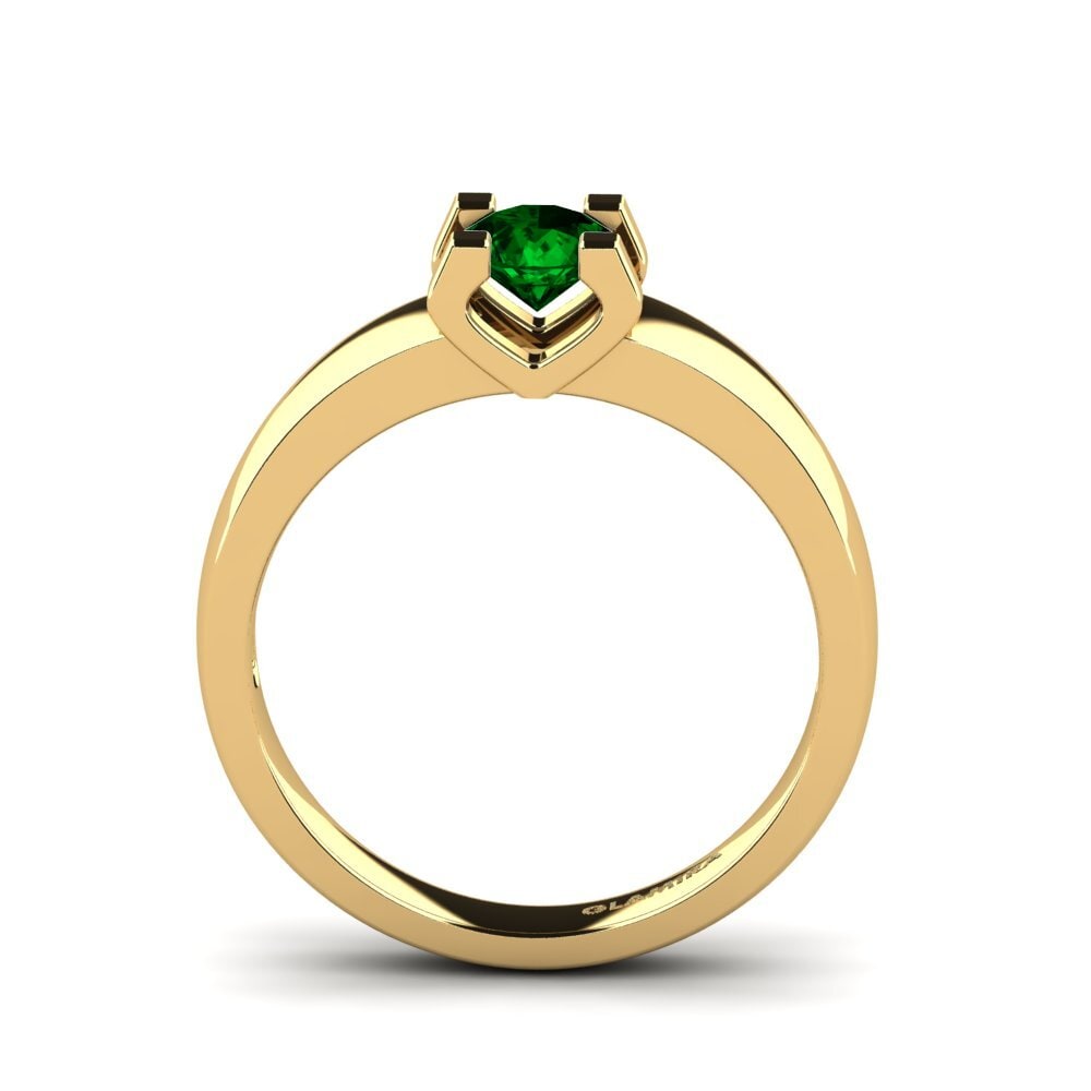 Circonita Verde Anillo de compromiso Monnara