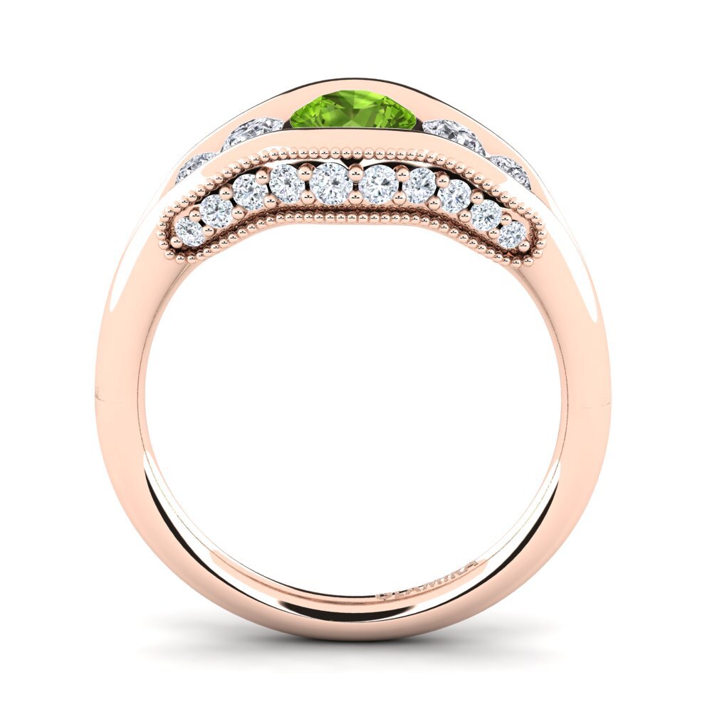 Peridot Engagement Ring Monterey