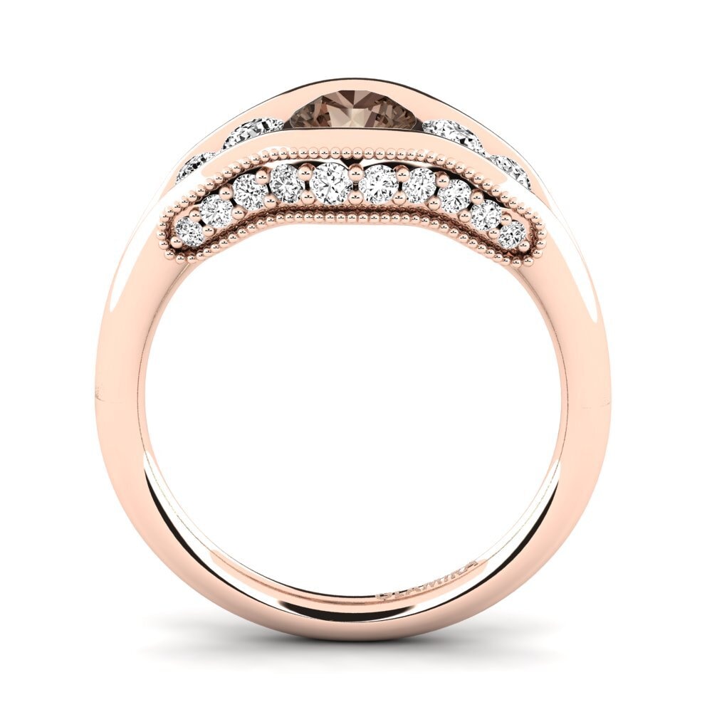 Smoky Quartz Engagement Ring Monterey