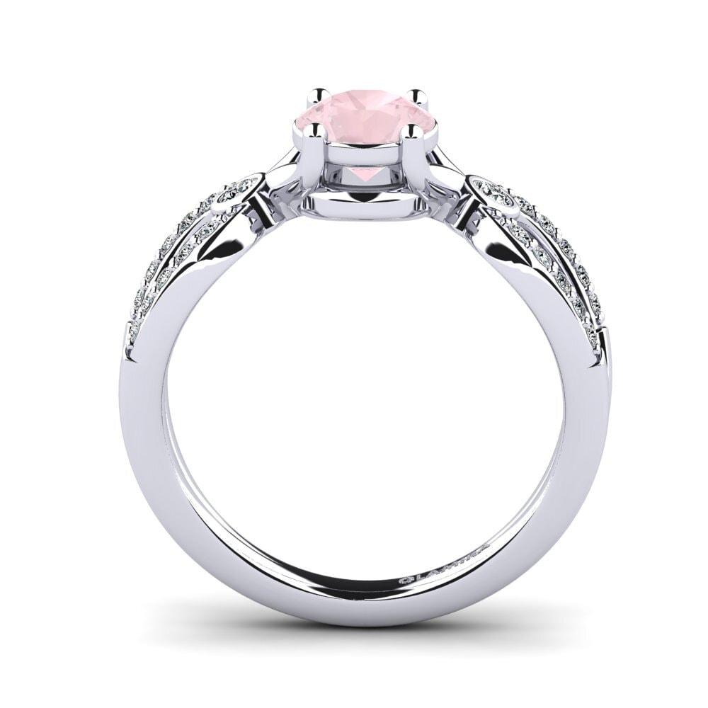 Rose Quartz Women's Ring Moolpira
