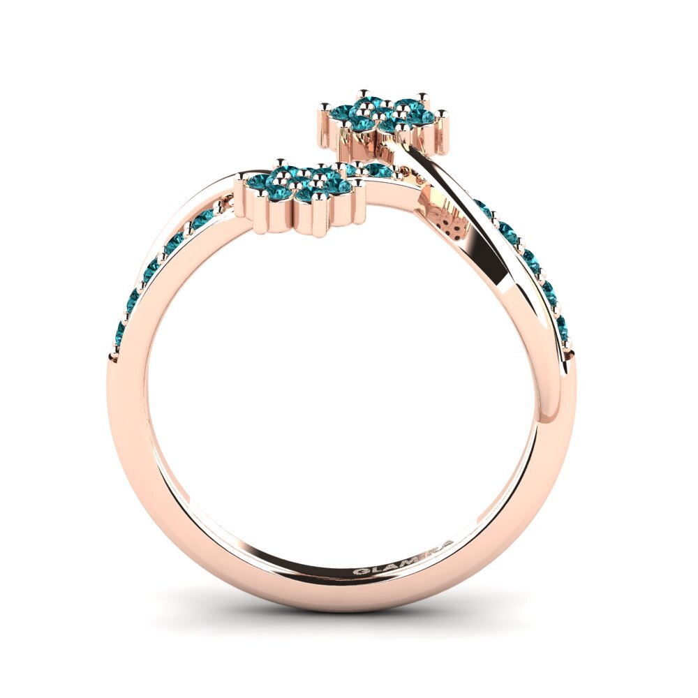 Diamant Bleu Bague Mora