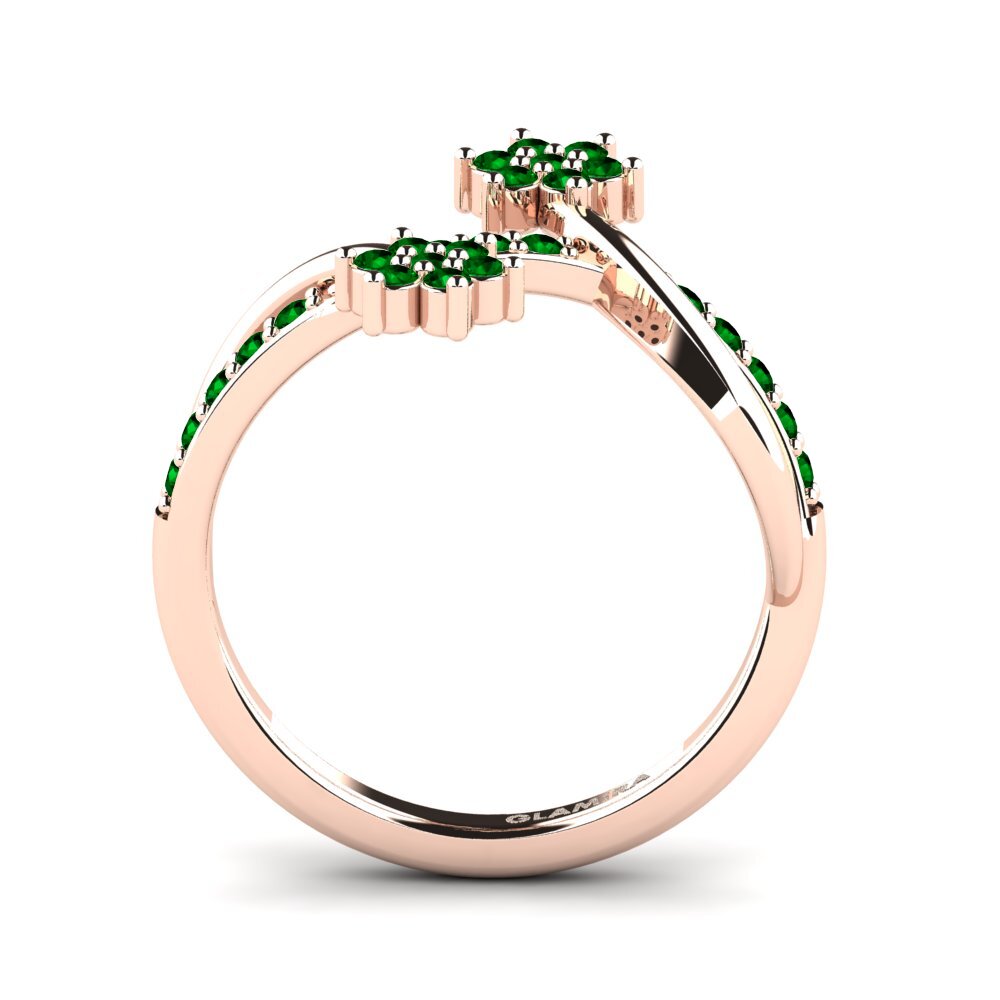Circonita Verde Anillo Mora