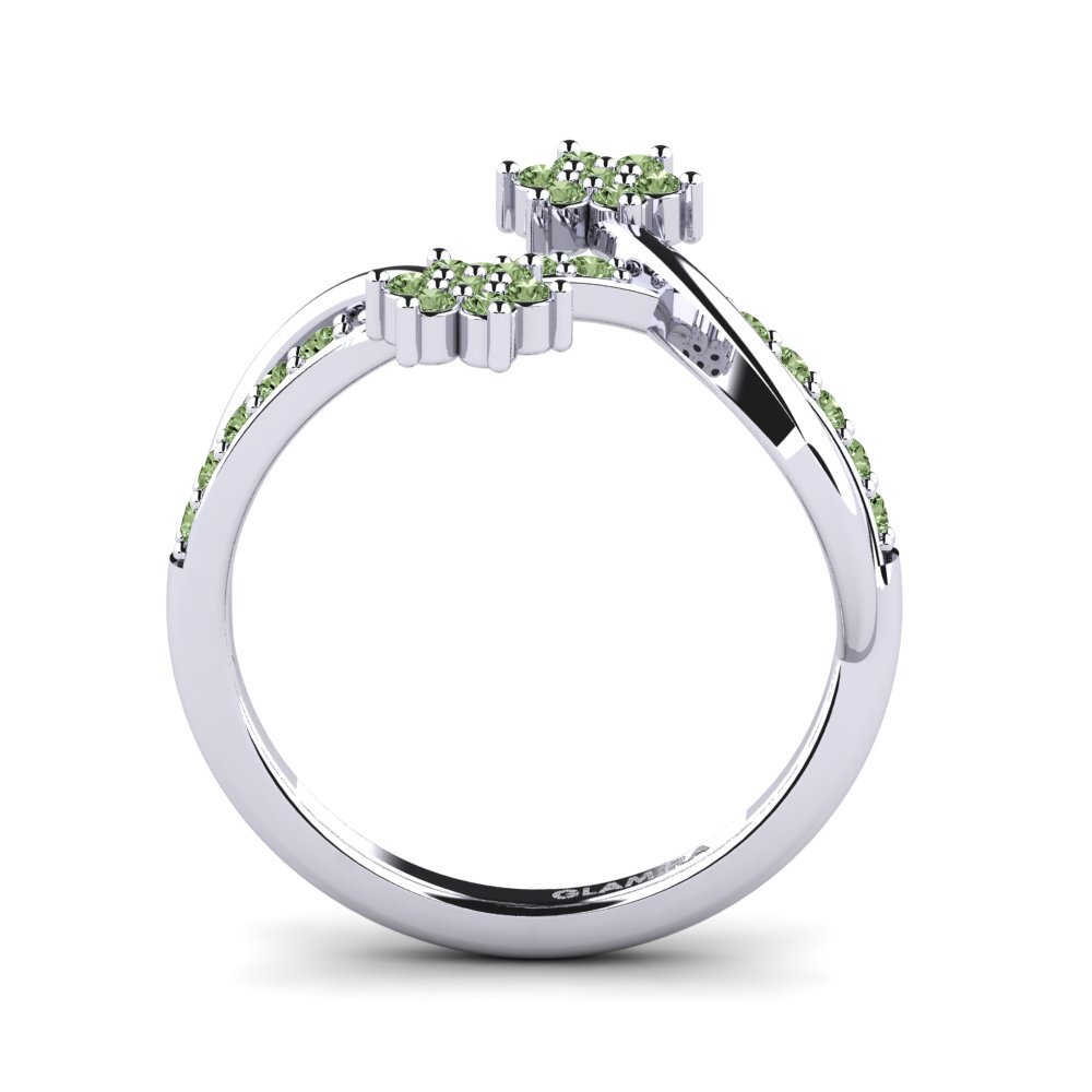 Grüner Diamant Ring Mora