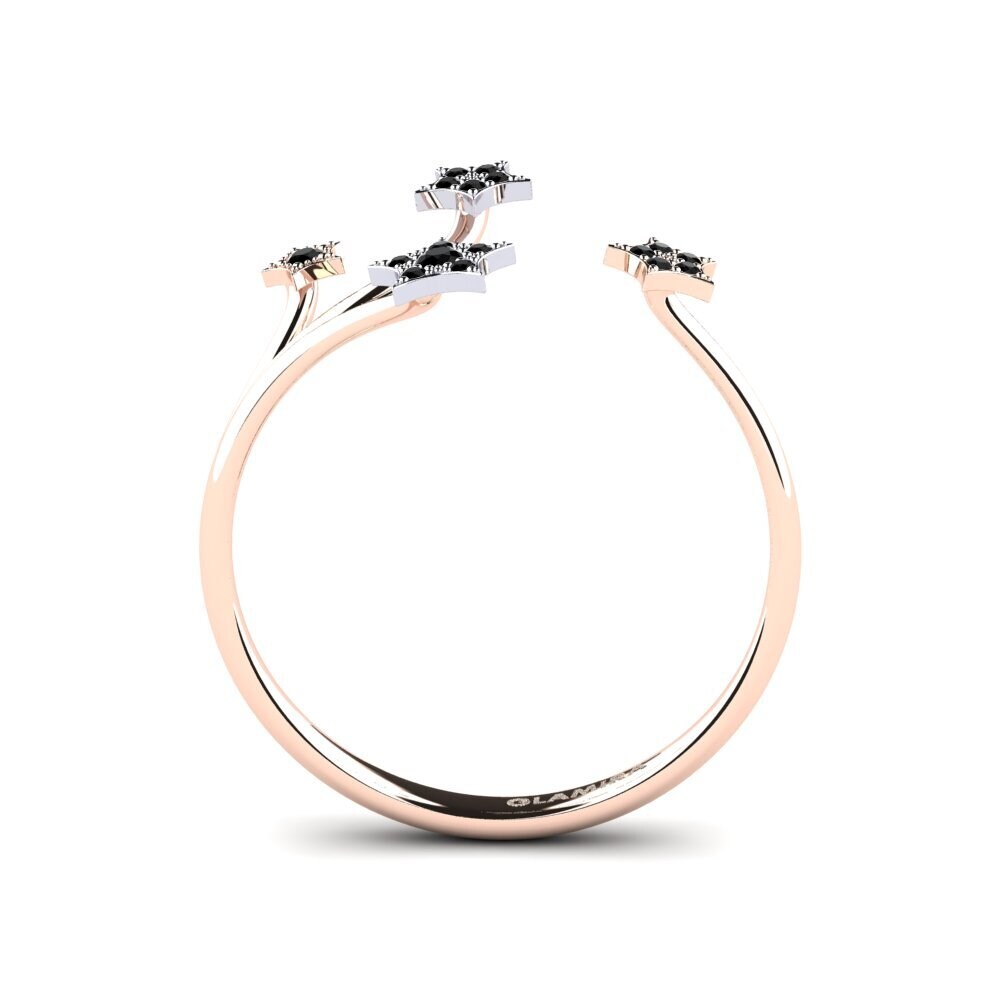 Saphir noir Bague Morpho