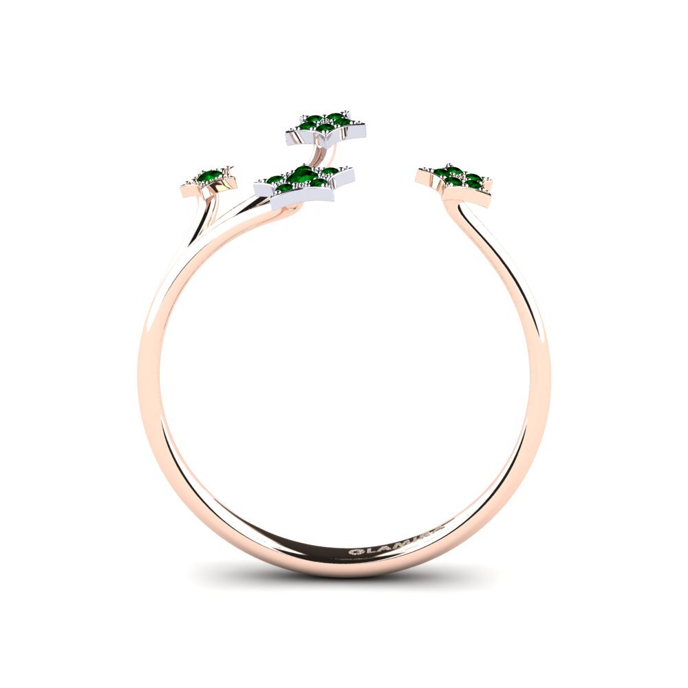 Circonita Verde Anillo Morpho