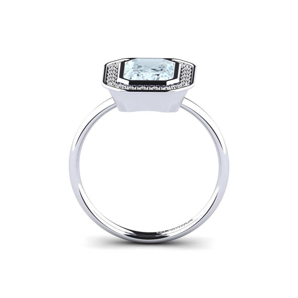 Aquamarine Engagement Ring Morte