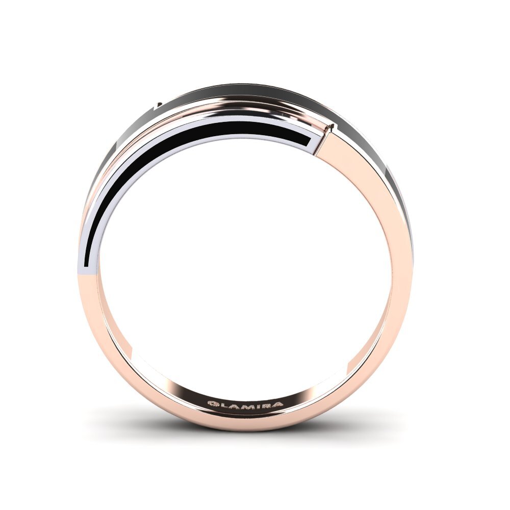 Or Rose& Blanc 14k Bague Mosel