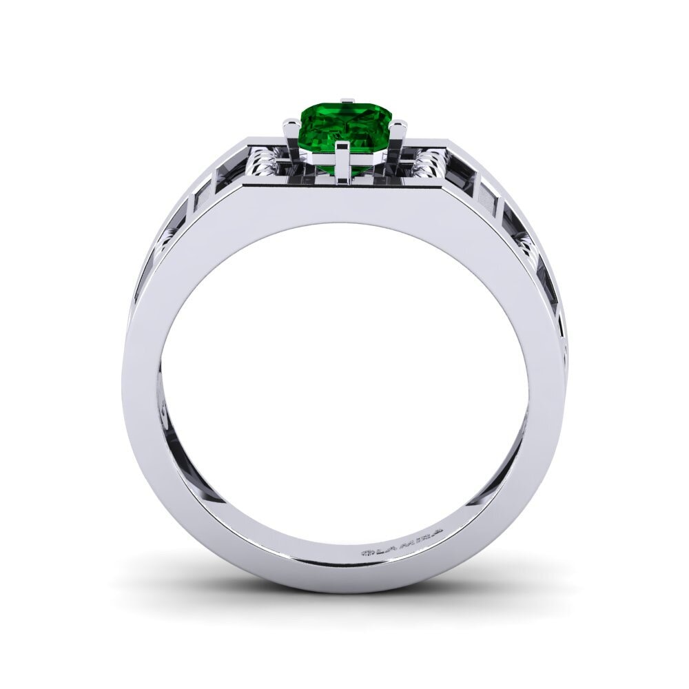 Green Zirconia Men's Ring Motivo