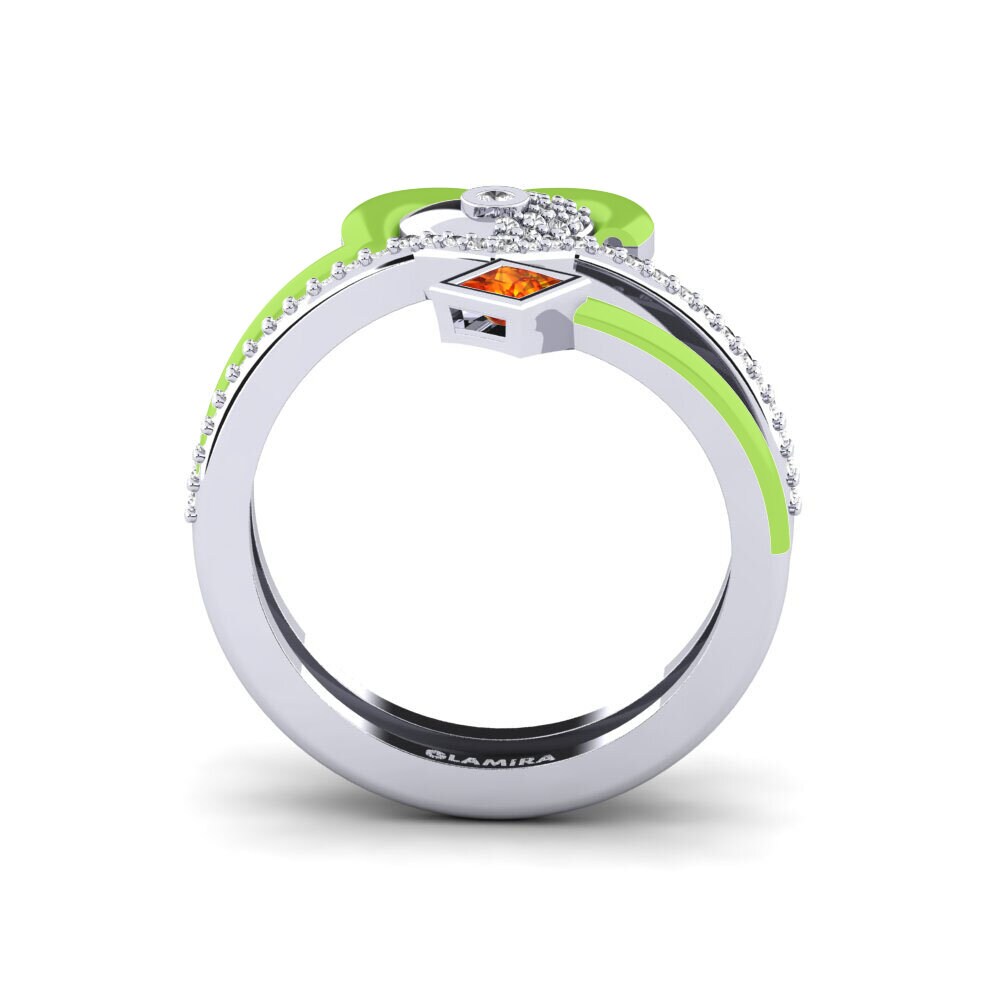 14ct White Gold Ring Motley