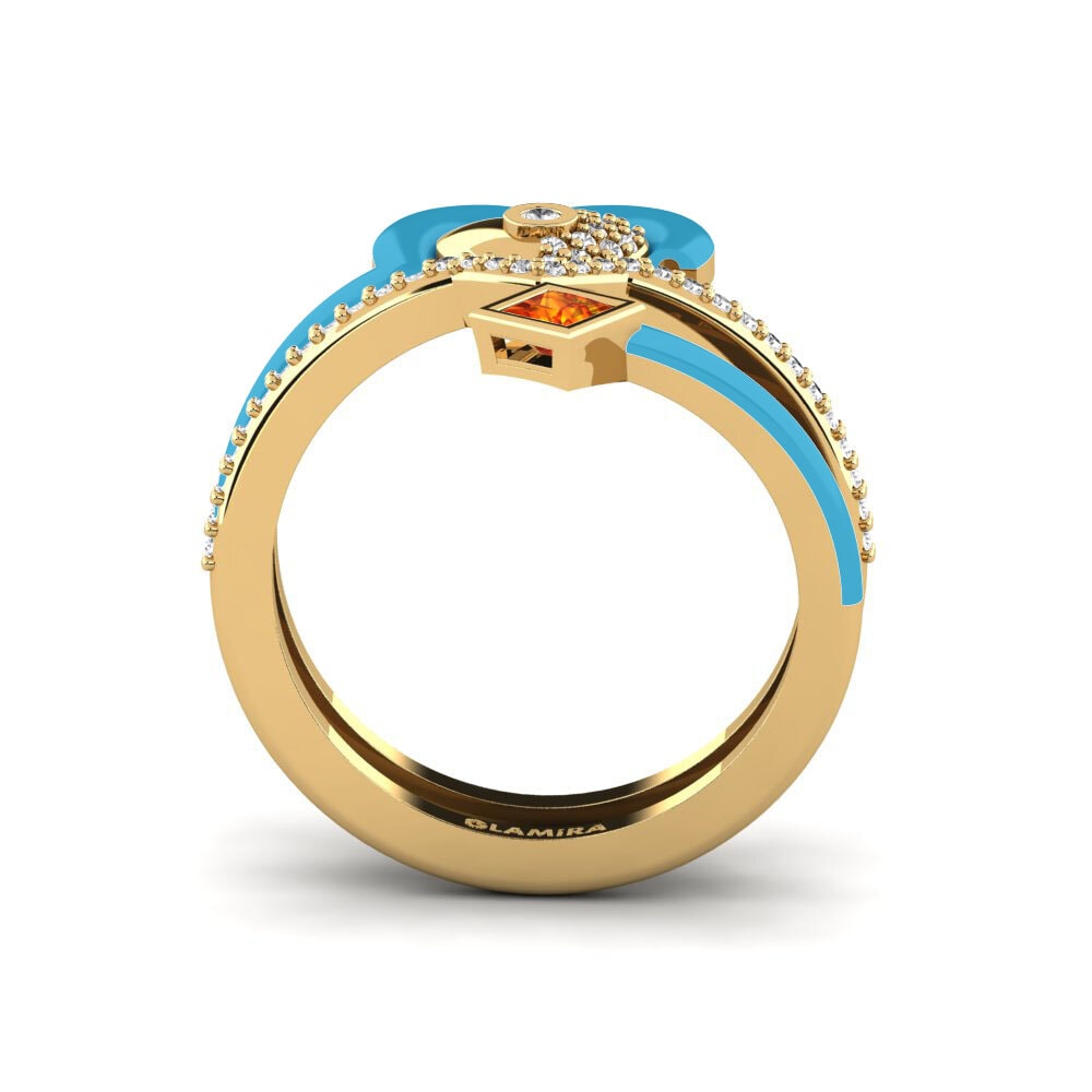 Gelbgold 750 Ring Motley