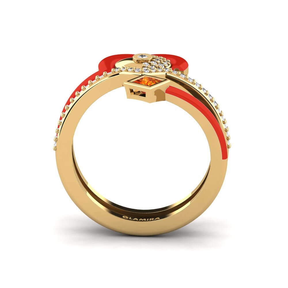 Gelbgold 585 Ring Motley