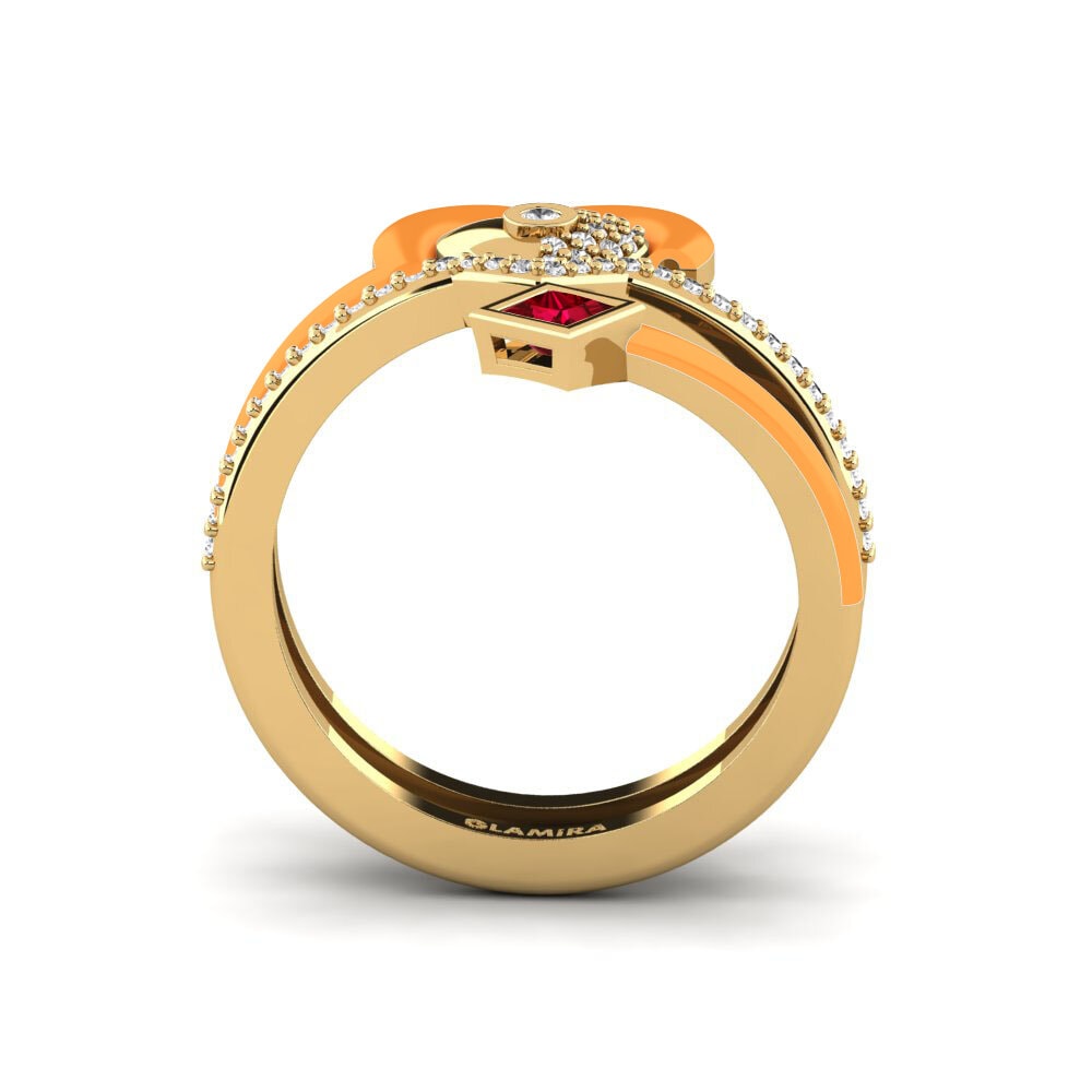 Red Zirconia Ring Motley