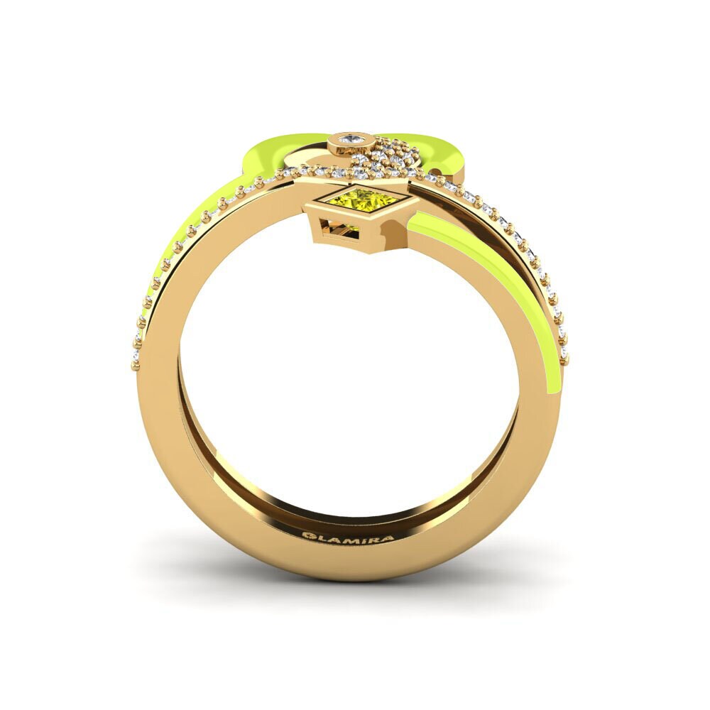 Gelber Diamant Ring Motley