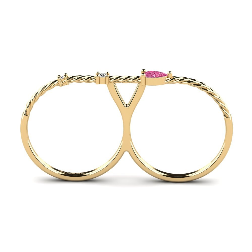Rosa Turmalin Ring Muktas