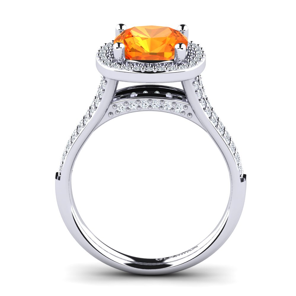 Zafiro Naranja Anillo de compromiso Mutinda