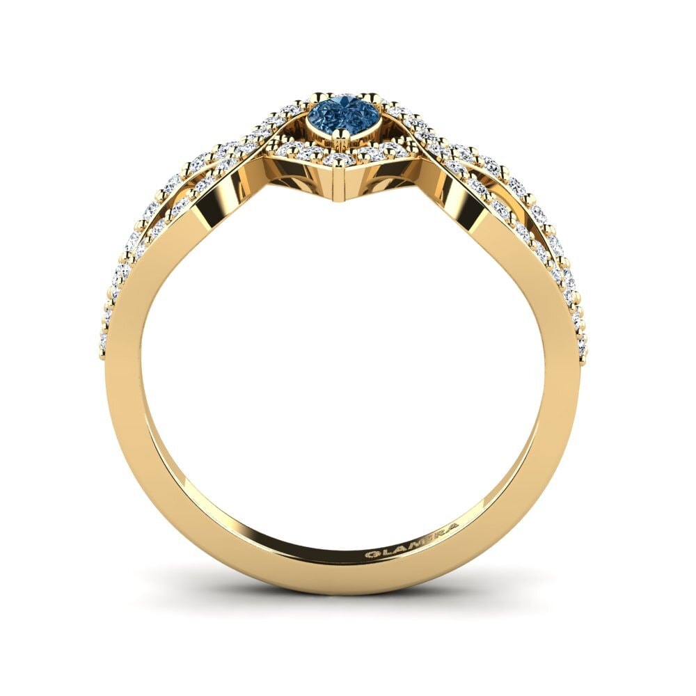 Blue Diamond Women's Ring Myal