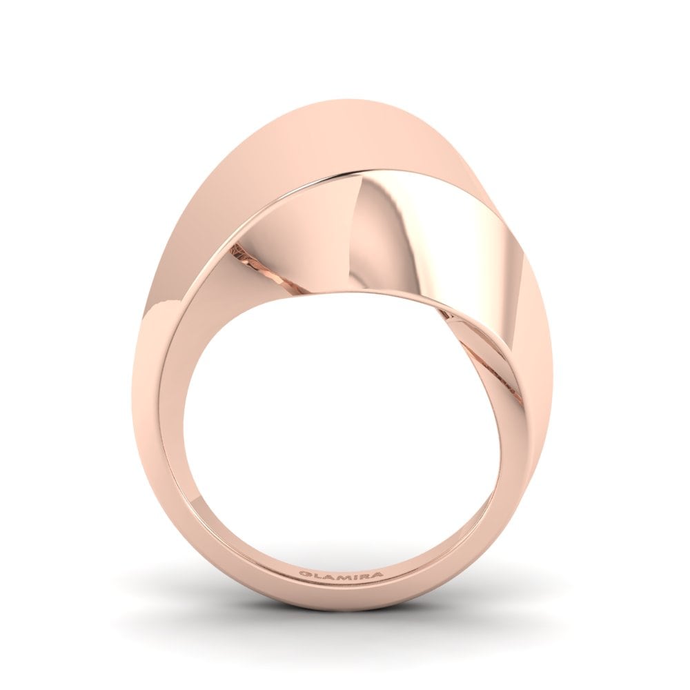 14k Oro Rosa Anillo Nanaya