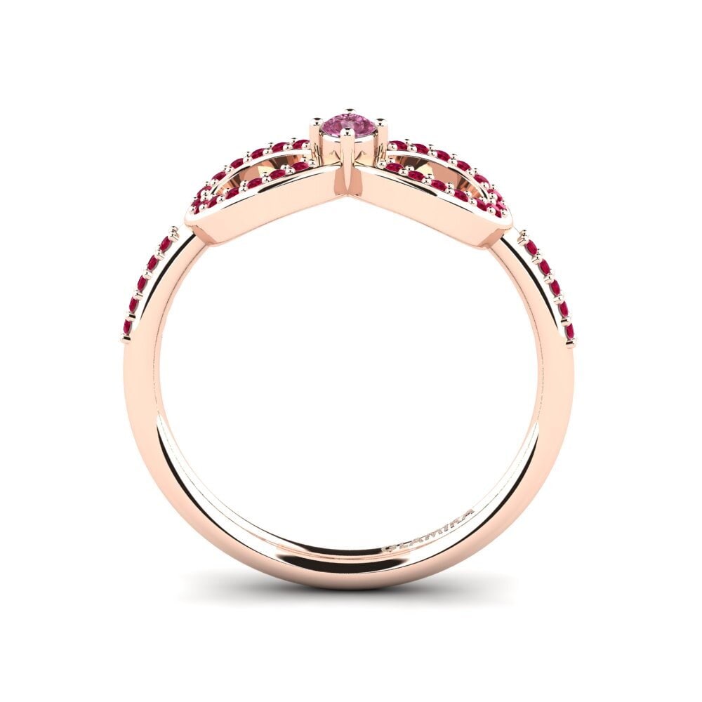 Rhodolite Garnet Ring Naolin