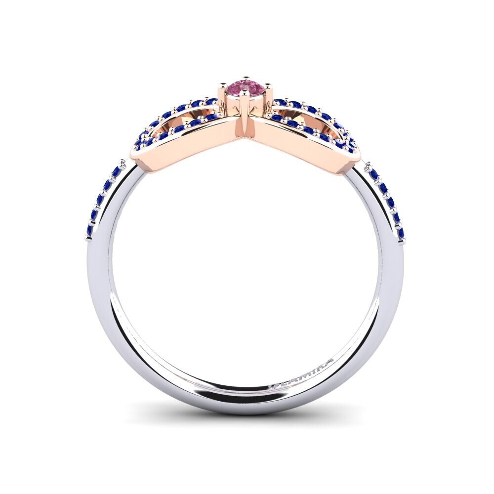 14k White & Rose Gold Ring Naolin