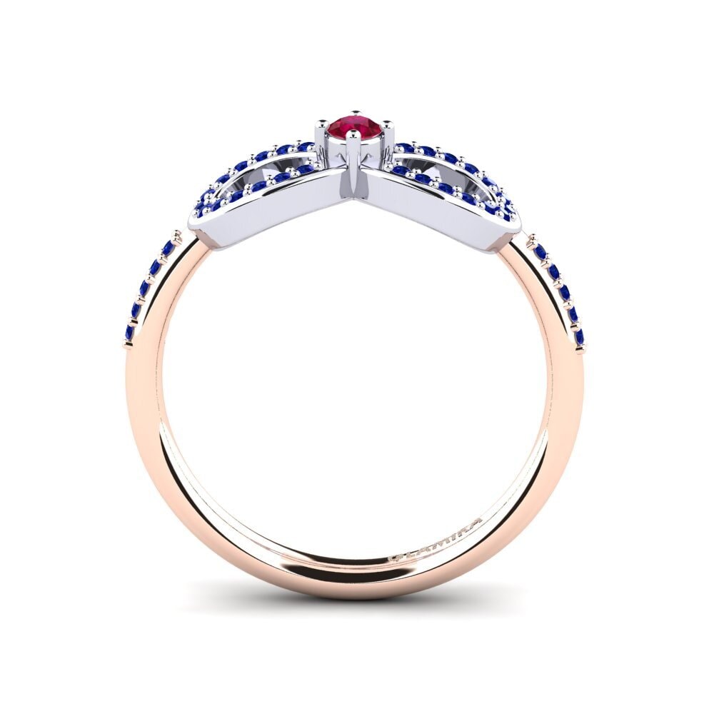 14k Rose & White Gold Ring Naolin