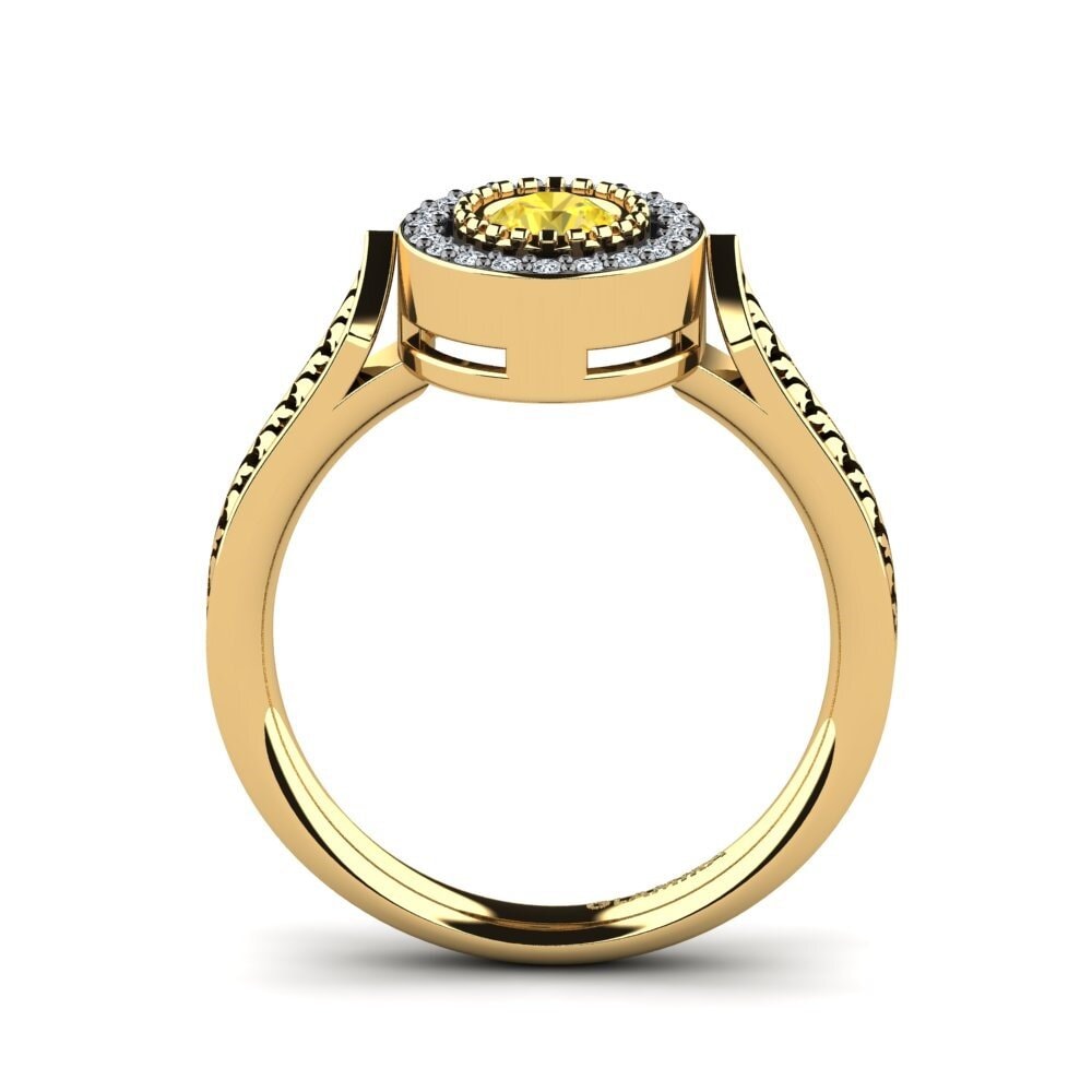 Yellow Sapphire Engagement Ring Naoma