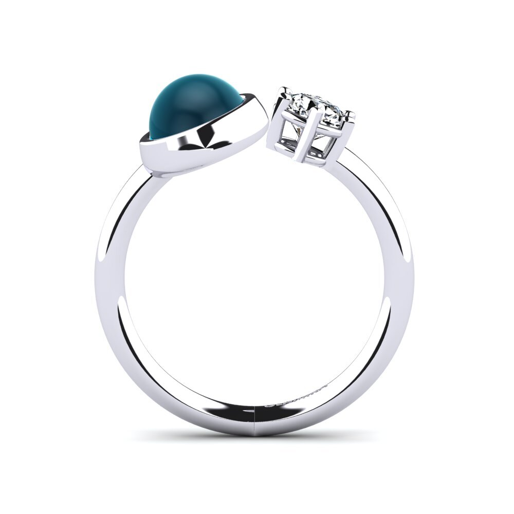 Cabochon London Blue Topaz Ring Narella