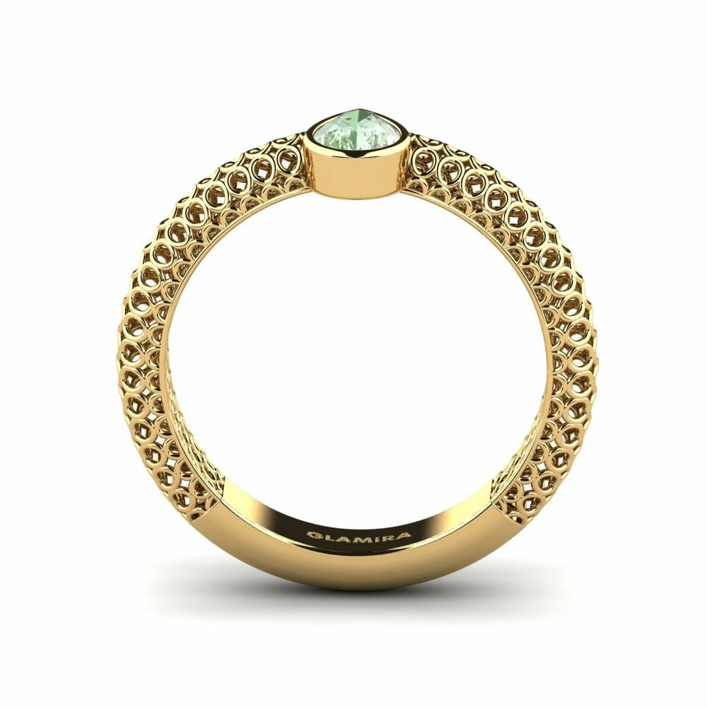Amatista verde Anillo de compromiso Narina