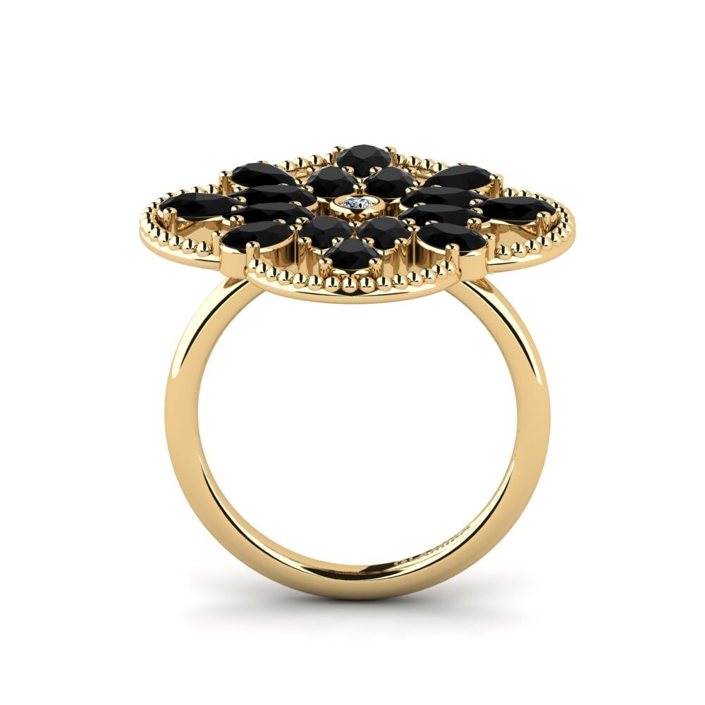 Zafiro negro Anillo Nasip