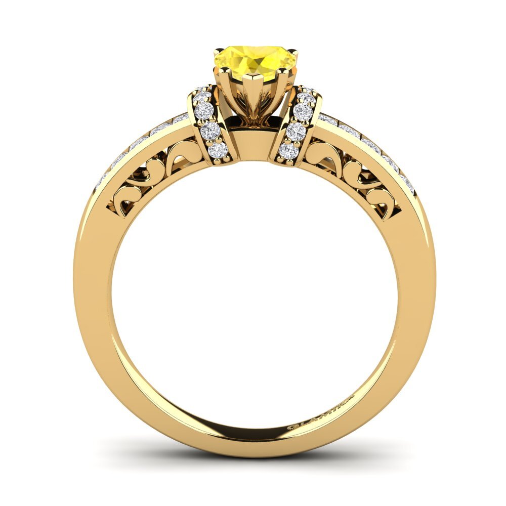 Yellow Sapphire Engagement Ring Natalie