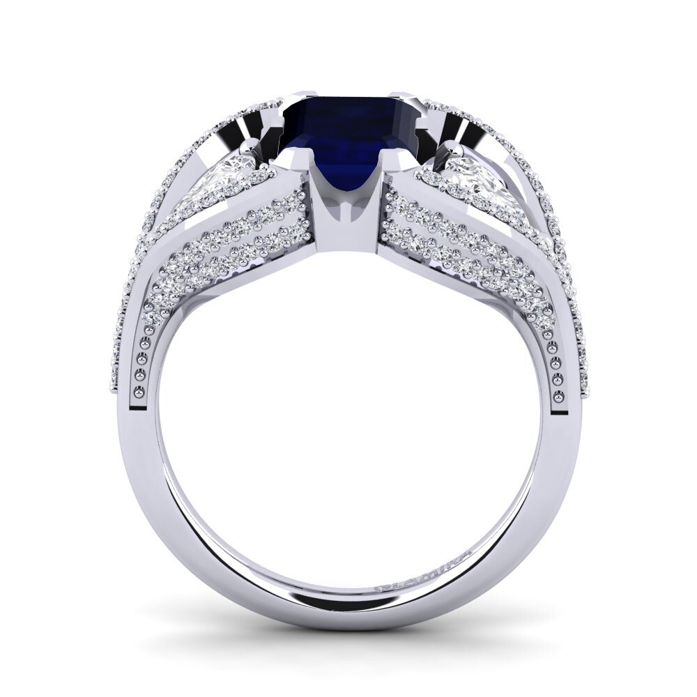 Zafiro Anillo de compromiso Nattesa