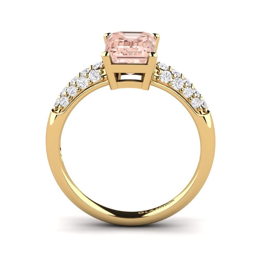 14k Oro Amarillo Anillo de compromiso Navarra