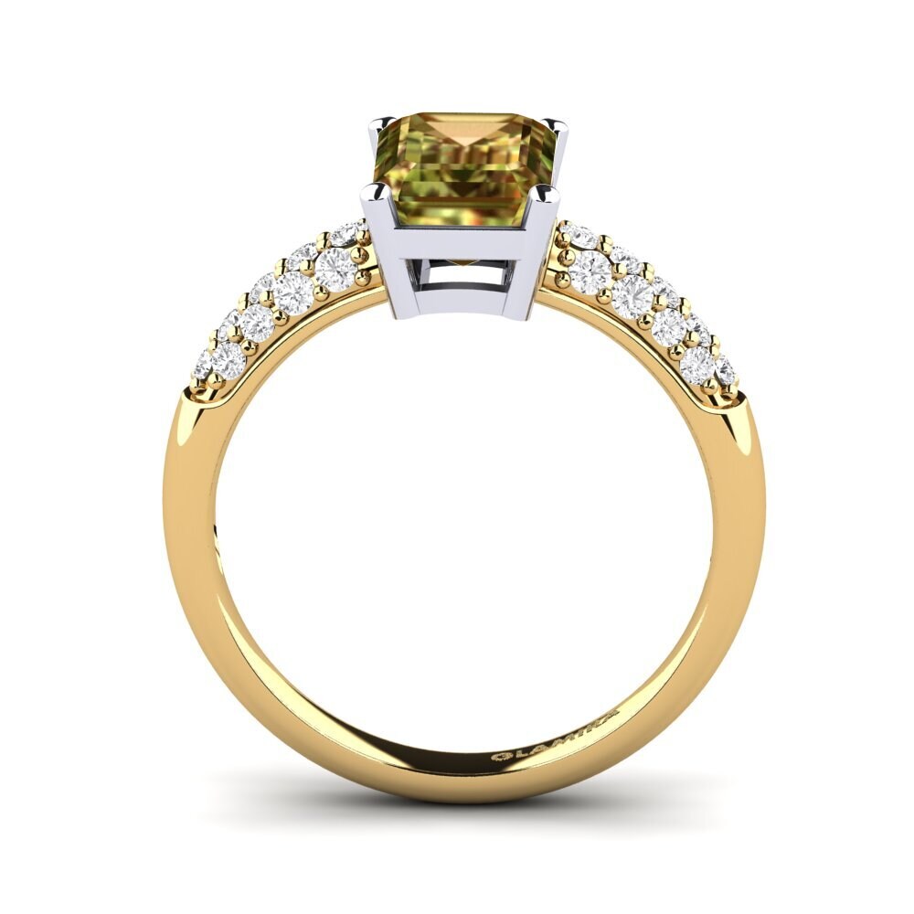 14ct Yellow / White Gold Engagement Ring Navarra