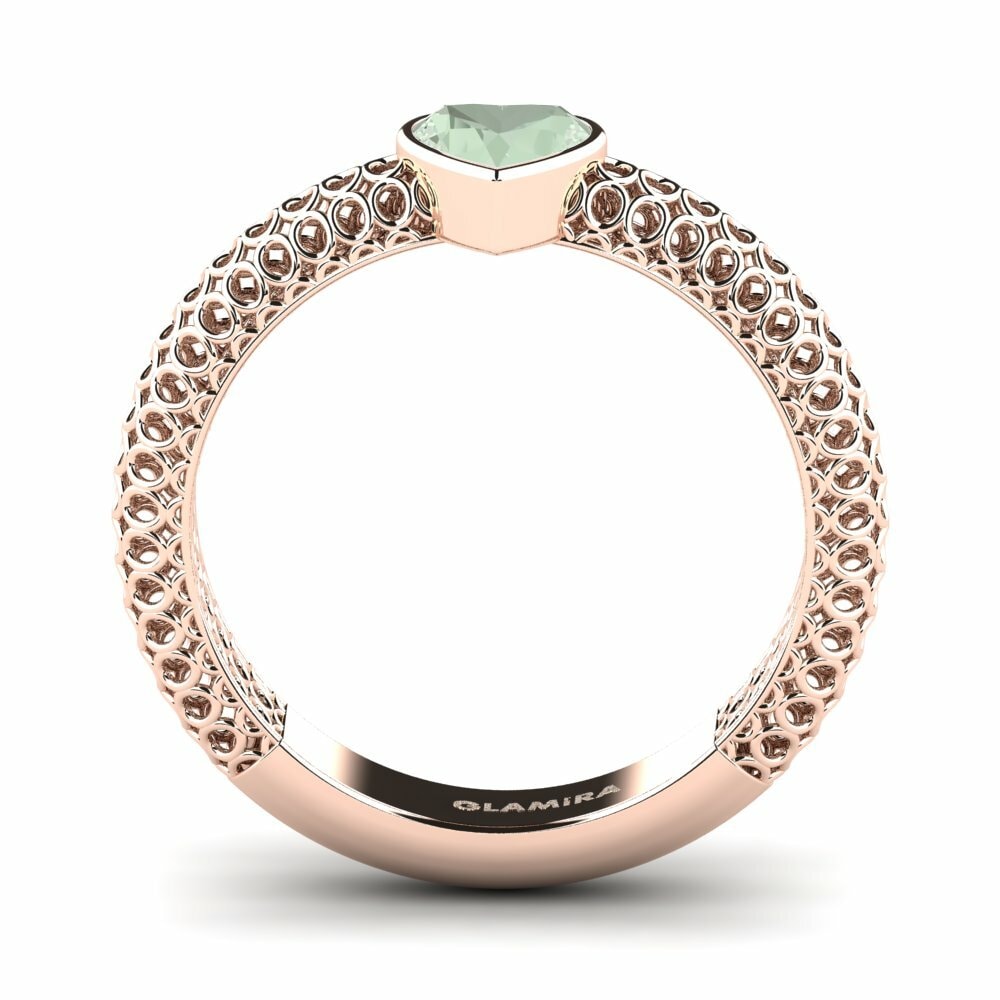 Amatista verde Anillo de compromiso Nazana