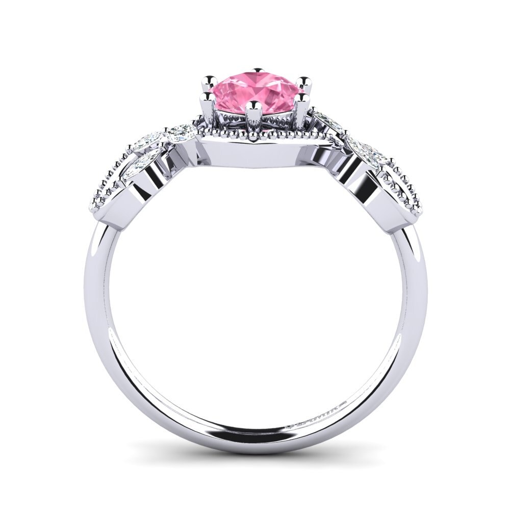 Zafiro Rosado Anillo de Mujer Nelen