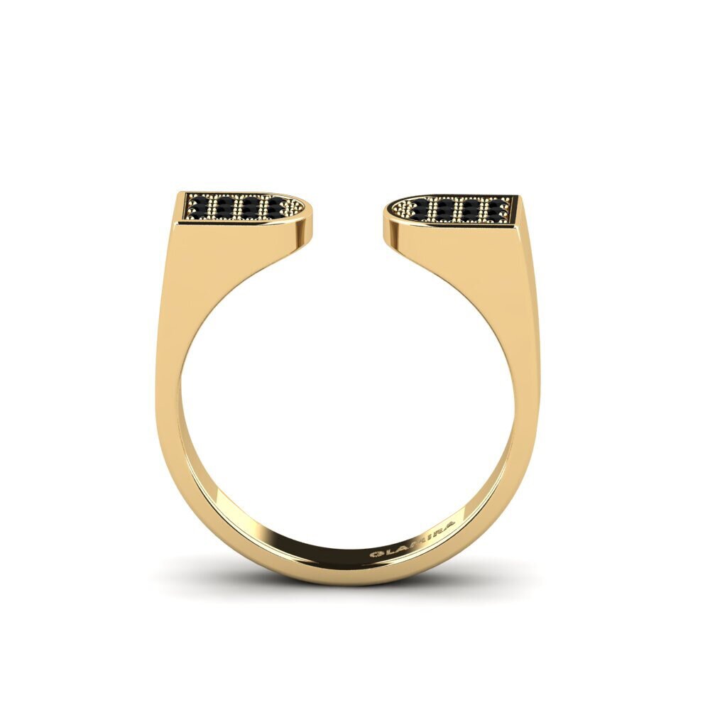 Zafiro negro Anillo Nemun