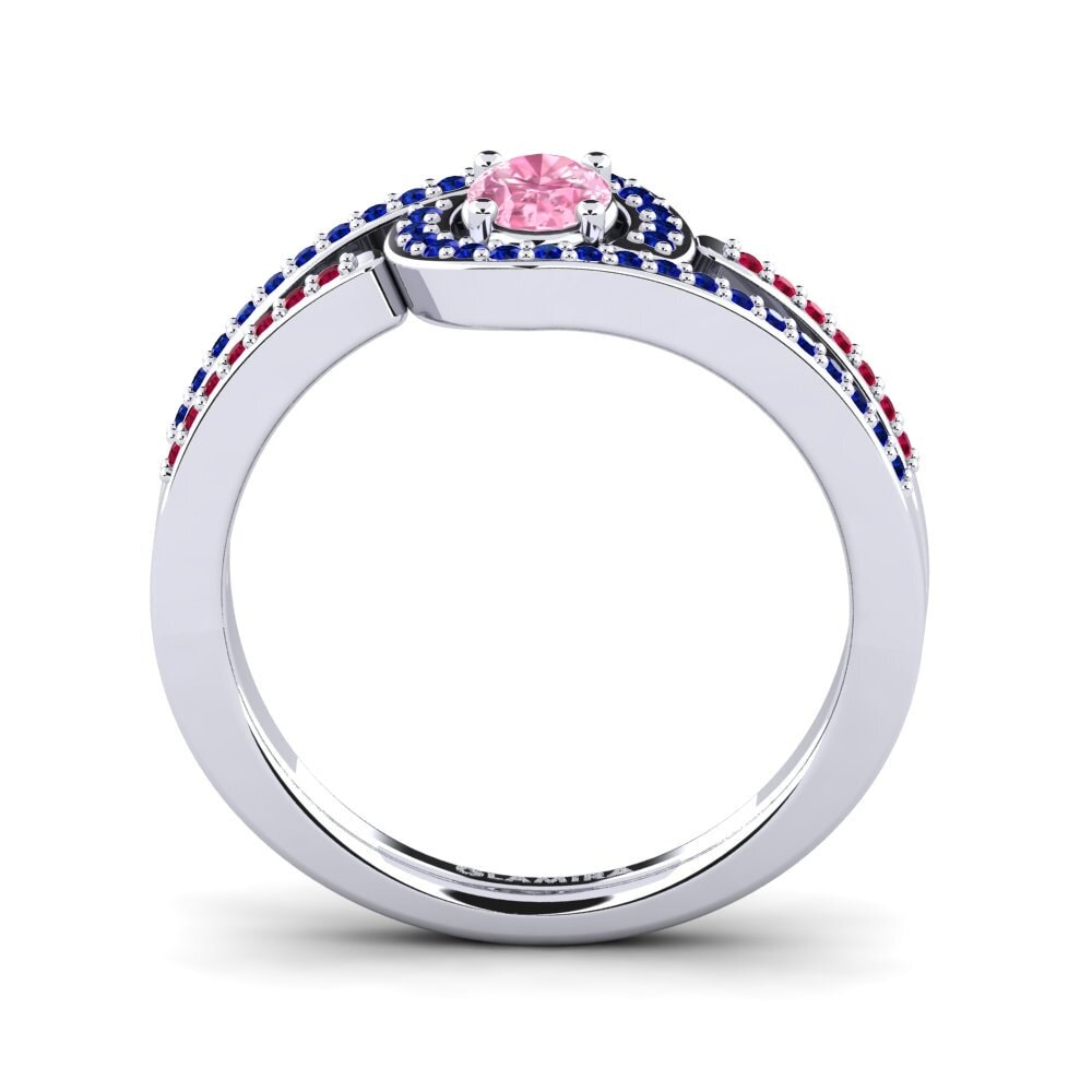 Pink Sapphire Engagement Ring Nerice