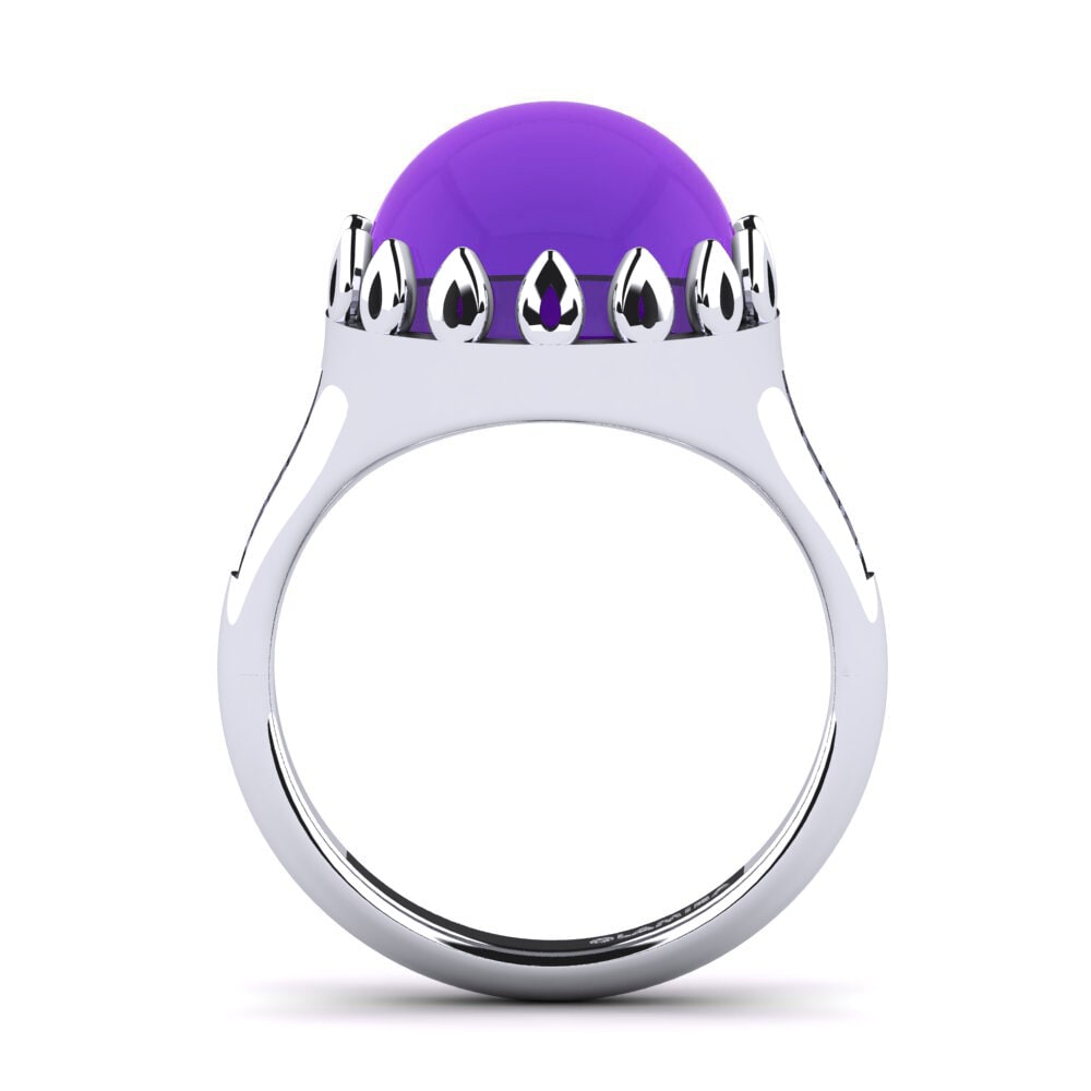Améthyste Cabochon Bague Nerina