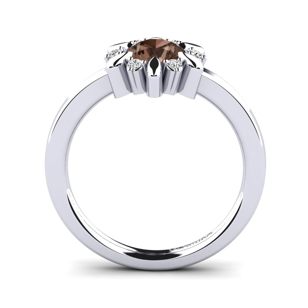 Smoky Quartz Engagement Ring Neta