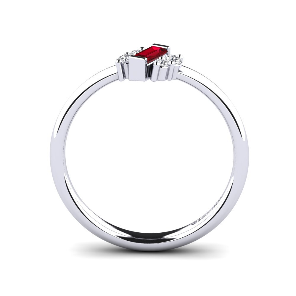 Zircone Rosso Anello da donna Netanel