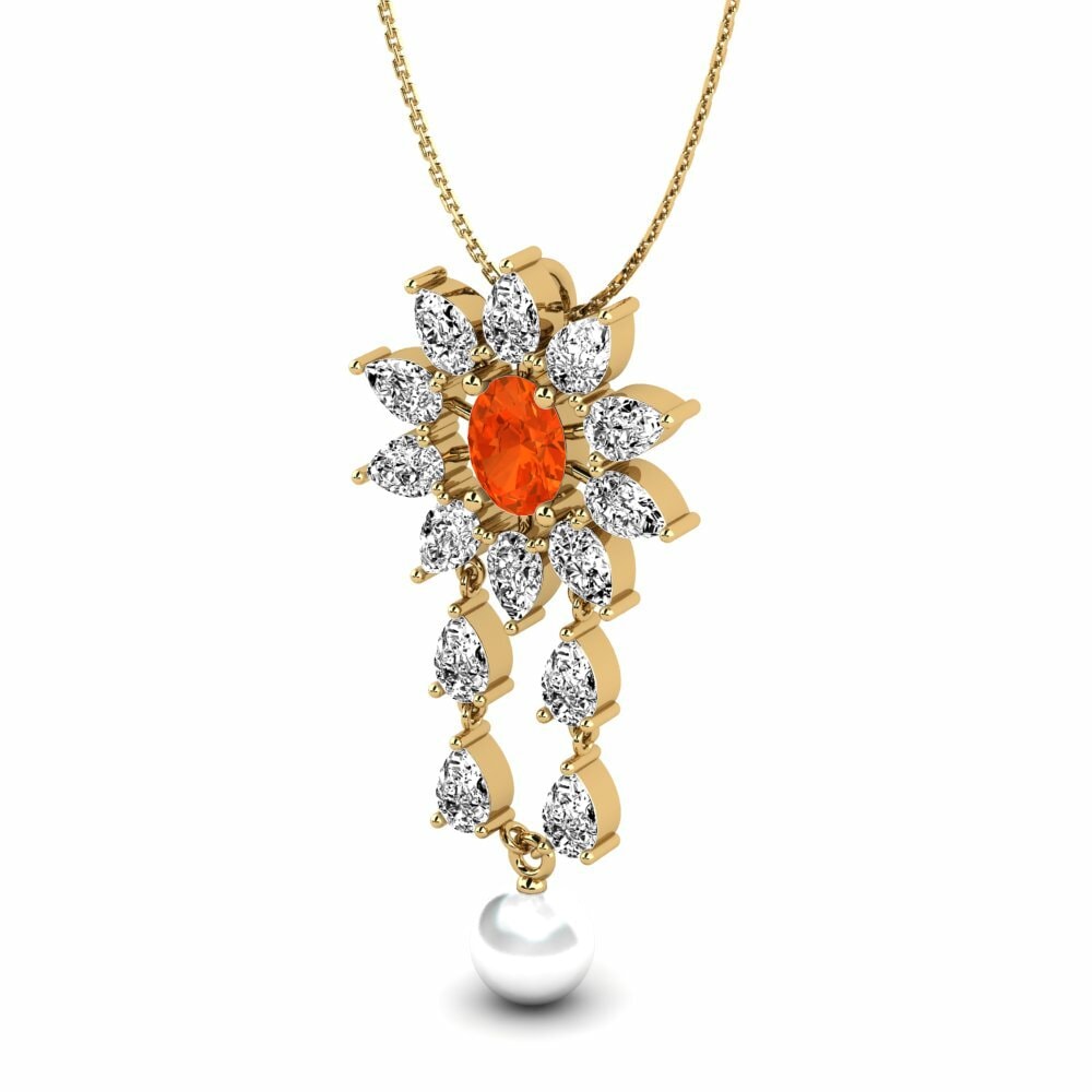 Fire-Opal Women's Pendant Netassa