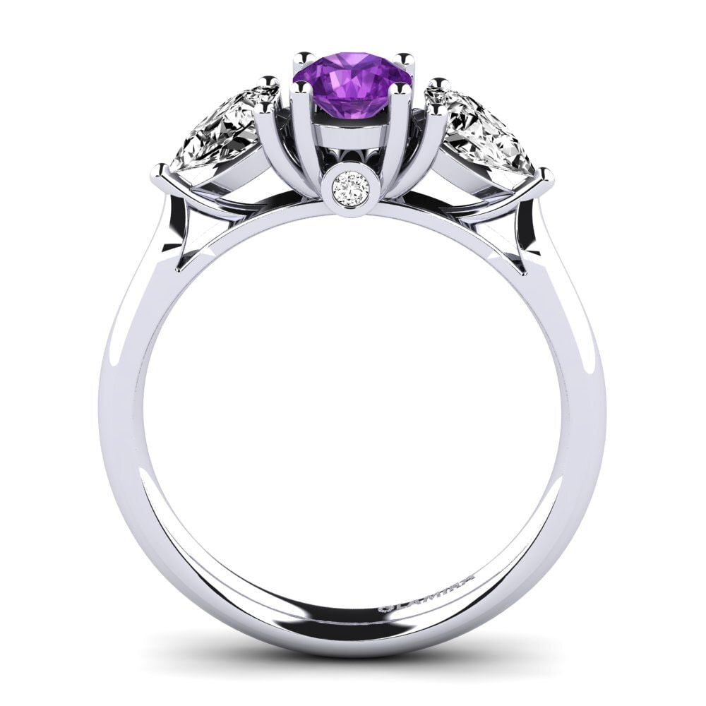 Amatista Anillo de compromiso Nettle