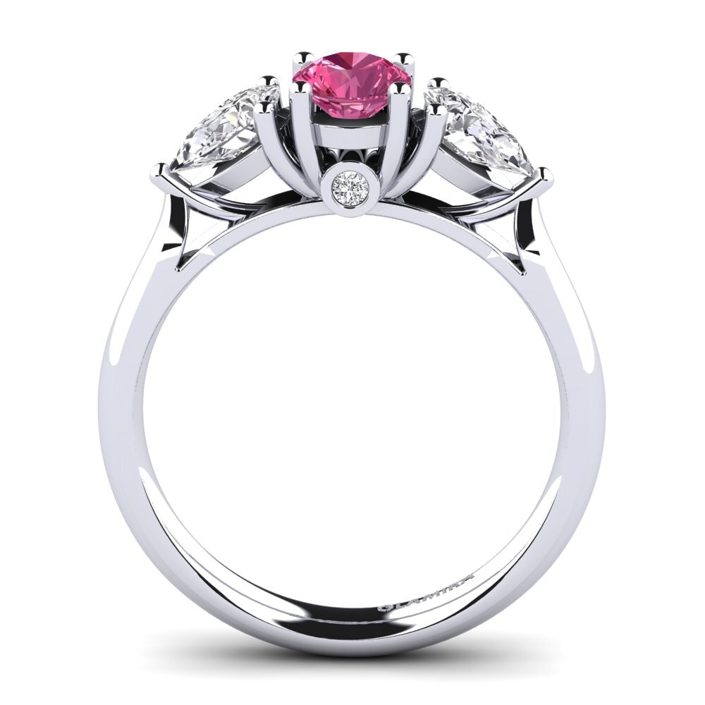 Pink Tourmaline Engagement Ring Nettle