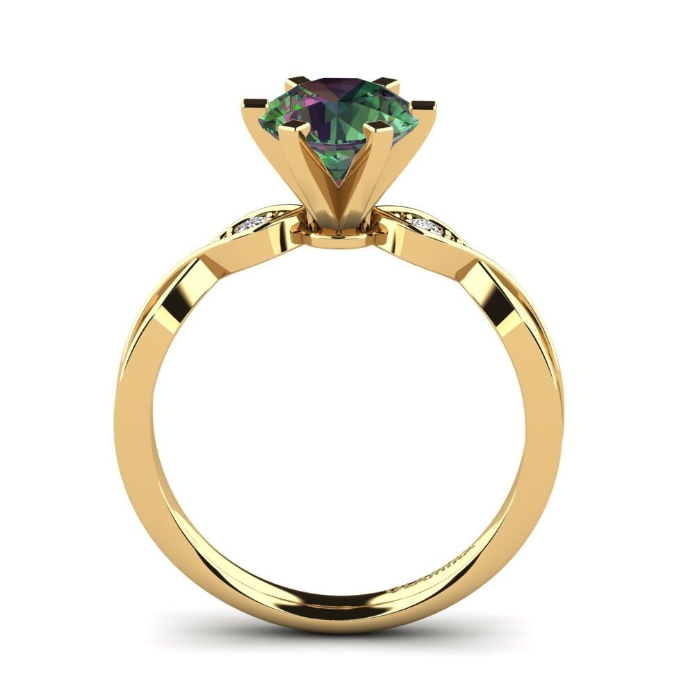 Topacio Místico Anillo de compromiso Neveda 1.6 crt