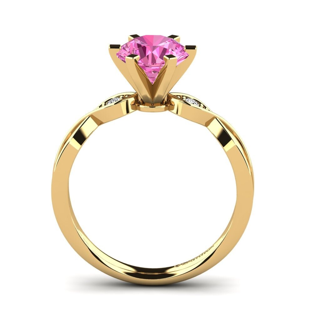 Pink Topaz Engagement Ring Neveda 1.6 crt