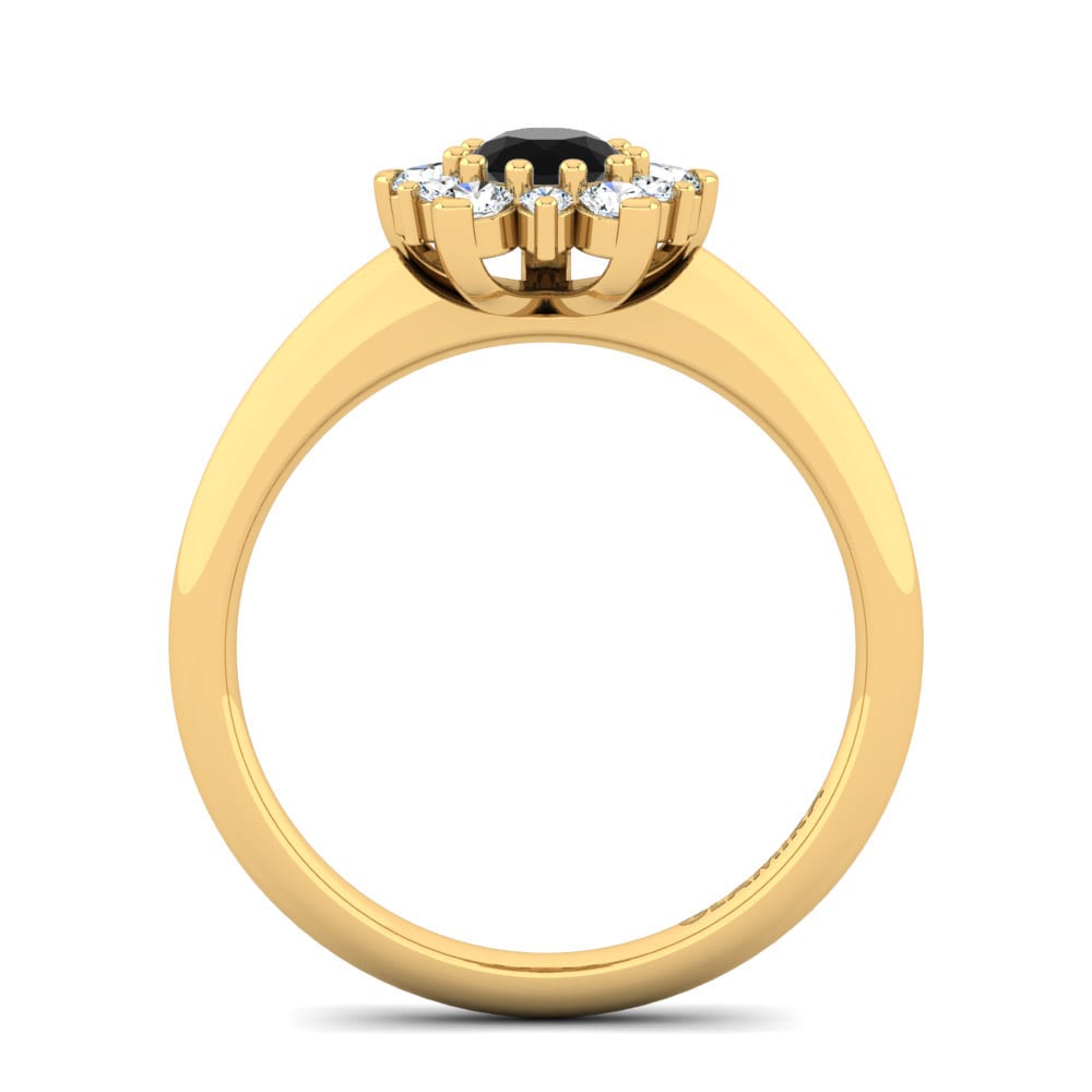 14K Geel Goud Verlovingsring Tibelda