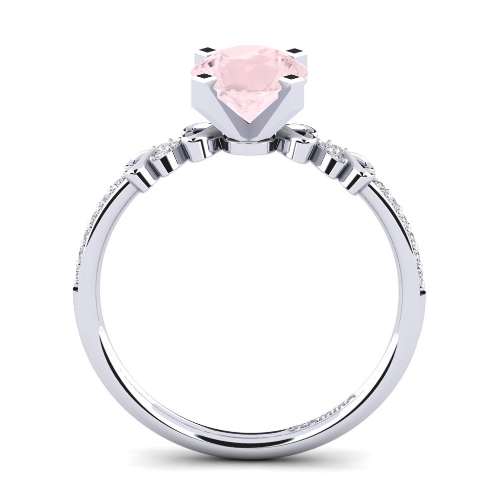 Rose Quartz Engagement Ring Nichelle