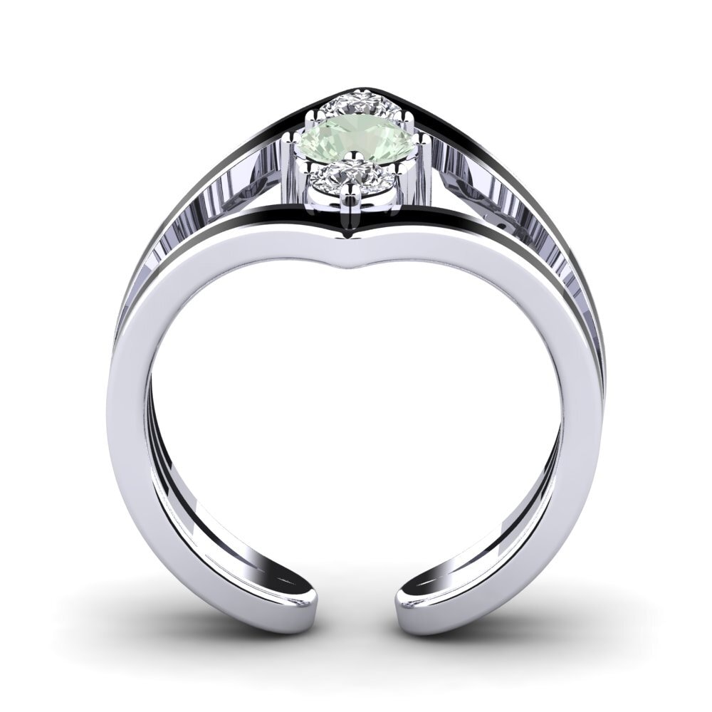 Améthyste Verte Bague Nidanen