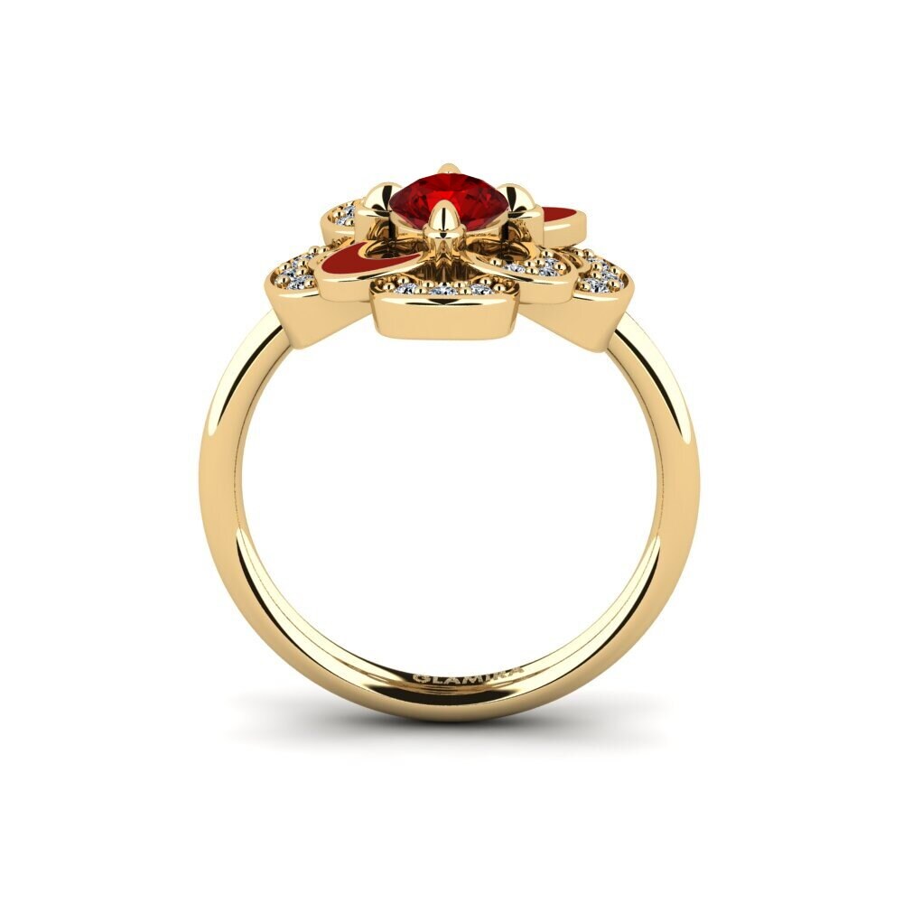 Rubin (im Labor gezüchtet) Ring Nigear